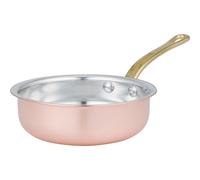 Tegame a un manico MIGNON Gioie di Casa Ø 8xh3 cm realizzata in rame liscio stagnato a mano rame
