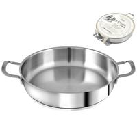 Tegame Acciaio Inox Elodie 26 Cm Grigio H&H