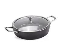 Tegame Alluflon Moneta 28 cm 0015396106 ARMONIA FINEGRES Con coperchio Nero