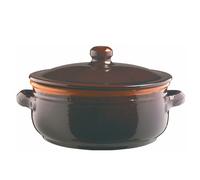 Tegame Alto Con Coperchio e Manici 27cm Brunella Le Terracotte Coli' Originali