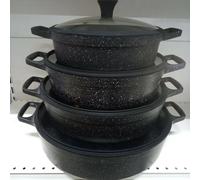 Tegame antiaderente con coperchio cucinare come sulla vera pietra