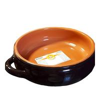 Tegame Basso da Fuoco in Terracotta della Colì Linea Bruna Diametro 25cm per sughi zuppe minestroni