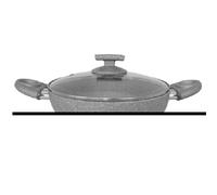 TEGAME C/COPERCHIO alluminio alto spessore antiaderente 7 strati e minerali