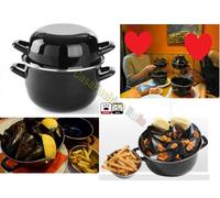 TEGAME CASSERUOLA DM.18 2-PEZZI SMALTATO PER COZZE MITILI BBG3031 MUSCLERIA 2025