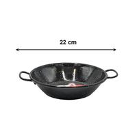Tegame Fonda con 2 Manici Garcima in Acciaio Carbonio Smaltato Horeca Cucina