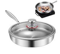 Tegame Fritto, Tegame Di Cottura Antiaderente, Pentola Di Pentole Con Coperchio, Forniture Per Per Casa, Appartamento, Ristorante, Stufa A Induzione Elettrica, Grill, Campeggio
