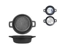 Tegame H&H 2 manici alto antiaderente pietra Cm 20