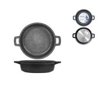 Tegame H&H antiaderente alto 2 manici in pietra diametro 24 Cm