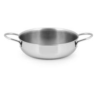 Tegame in acciaio Inox marca Home con 2 manici diametro Cm 22