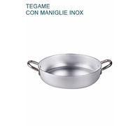 TEGAME In Alluminio Ø cm 40 X8H Padella Bassa 2 mm Professionale Pentole Agnelli