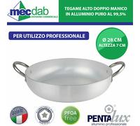Tegame in Alluminio Con Doppio Manico in Acciaio Pentalux Varie Dimensioni