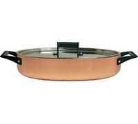 Tegame Ovale 2 Manici in Rame Ø32 cm Antiaderente Alexander Status