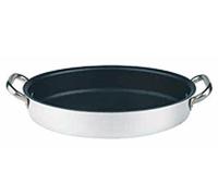 TEGAME Ovale Alluminio 3 mm Ø cm 34 X6,5H Antiaderente Per Pesce Pentole Agnelli