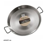 TEGAME PAELLA VALENCIANA IN FERRO SPAZZOLATO PATANEGRA D.60cm