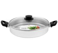 Tegame Royal Norfolk inox e bachilite coperchio in vetro 28 cm