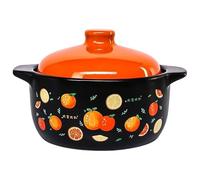 Tegame Terracotta 4.8L Pentola di Coccio Resistente Al Calore Pentole da Cucina for Cucinare Casseruola Fornello Argilla for in Ceramica Stewpot(4.8L)