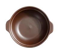 Tegame Terracotta 600ml 900ml Casseruola Zuppa di Ceramica Pentola Riso Al Vapore Pollo Brasato Resistente Calore Claypot Forniture Cottura(A 900ML)
