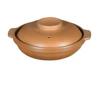 Tegame Terracotta Caldaia Casseruola tradizionale Pentola for stufato poco profonda for zuppa di argilla Pingding(1.0L P22)