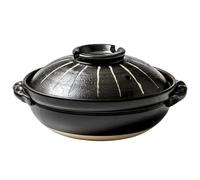 Tegame Terracotta Casseruola di riso con pentola argilla in casseruola zuppa gas brasata in ceramica domestica resistente alle alte temperature(2800ml)