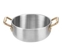 Tegamino in alluminio con 2 maniglie in ottone linea Academy Class, diam. 14 cm