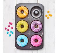 Teglia 6 Mini Donut 9 cm Antiaderente - 34,5x21,5x2,5 cm Birkmann | Ciambelline