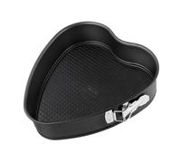 Zenker Stampo Heart Apribile con Cerniera a forma di Cuore Ø 26 x 7 cm, in Acciaio Carbon Steel rivestimento antiaderente (colore: nero), Linea Creative