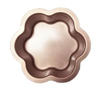 Teglia a forma di fiore Stampo per torte antiaderente con base libera Golden Set di 2
