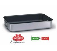 Ballarini Professionale 2040.40 Rostiera Alta Antiaderente, Alluminio, Grigio, 40 x 28 x 8