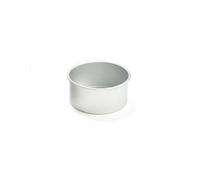 Decora Teglia Professionale Tonda 0062612 Ø20 x 10 h cm Alluminio Anodizzato Senza Punti di Saldatura
