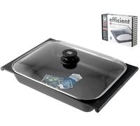 Teglia Antiaderente Efficient Con Coperchio Cm 41x29 Trasparente Pinti Inox