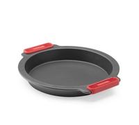 Lékué Teglia da pasticceria rotonda antiaderente metallica, 28 cm