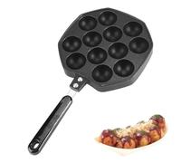 Teglia antiaderente Takoyaki a 12 fori Aebleskiver Pan giapponese Takoyaki Grill Pan per uova fai da te Crepe, Poffertjes, palline di pancake, polpette di polpo