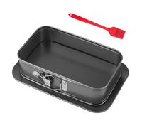 Teglia apribile rettangolare 28 x 18 cm, ispirazione, contenitore rettangolare primaverile, stampo da forno quadrato, a prova di perdite, antiaderente, perfetto per torte e torte