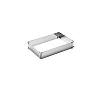 Teglia APS, tortiera regolabile in continuo, teglia in acciaio inossidabile flessibile, teglia regolabile nelle dimensioni 19 x 28-34 x 54 cm, altezza 5 cm