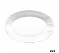 Teglia da Cucina Bormioli Rocco Ebro Ovale Bianco Vetro [22 cm] [24 Unità]