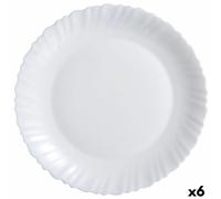 Teglia da Cucina Luminarc Feston Bianco Vetro [Ø 30 cm] [6 Unità]
