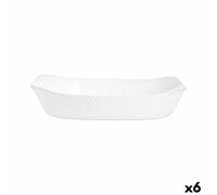 Teglia da Cucina Luminarc Smart Cuisine Bianco Vetro 34 x 25 cm [6 Unità]