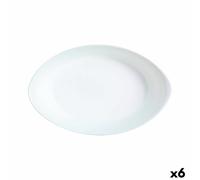 Teglia da Cucina Luminarc Smart Cuisine Ovale Bianco Vetro 21 x 13 cm [6 Unit