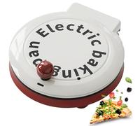 Teglia da forno elettrica, macchina per pizza da 1000 W, riscaldamento su entrambi i lati, forno portatile 4 in 1, per pancake e frittate, 20,3 cm