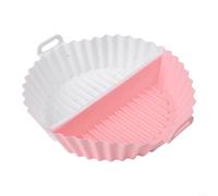 Teglia da forno in silicone resistente al calore con design divisorio con due sezioni, non facciata per cuocere torte, biscotti, muffin e friggitrice ad aria (C)