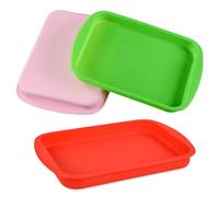 Teglia da forno in silicone, teglia antiaderente resistente al calore Teglia da forno in silicone, teglia da forno flessibile Teglie per dolci per la cottura Teglia da forno in silicone3 colors set