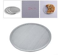 Teglia da forno per pizza con rete fine per risultati professionali di cottura a casa (28 cm)
