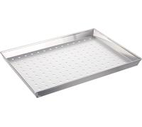 Teglia da forno per Pizza pane forata Professionale rettangolare cm 45x35 H3 in