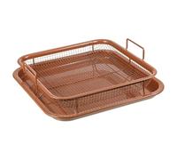 Teglia da forno Piastra for friggere Olio Antiaderente Piatto multiuso Pentole di lunga durata Barbecue Griglia Argento