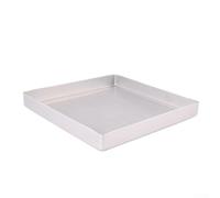 Teglia da forno quadrata perforata, 28 cm, per pane e pizza | La base perforata garantisce croste croccanti, flusso d'aria uniforme, perfetta per pizza e pane, dimensioni 28 x 28 cm