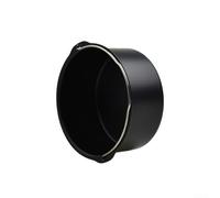 Teglia da forno rotonda da 15,7 cm per stampo compatibile con cestello per friggitrice ad aria, realizzata in acciaio al carbonio con manici, non rivestita per cottura resistente al calore (20,3 cm)