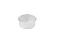 Teglia da forno rotonda in lega di alluminio con fondo rimovibile per realizzare torte, adatta per uso domestico e commerciale, diverse dimensioni (17,8 cm)