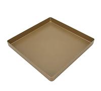 Teglia da Forno, Teglia da Forno Quadrata Antiaderente in Lega di Alluminio Teglia da Forno per Pane Dorato per Pizza per Biscotti e Dessert, 28x28x3cm
