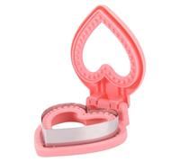 Teglia da taglio a forma di sandwich - Stampino a forma di cuore con design umanizzato, per colazione per bambini, 14 x 12,1 x 4,5 cm