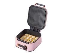 Teglia elettrica con riscaldamento a doppia faccia e controllo della temperatura indipendente, elettrodomestico da cucina per una cucina versatile